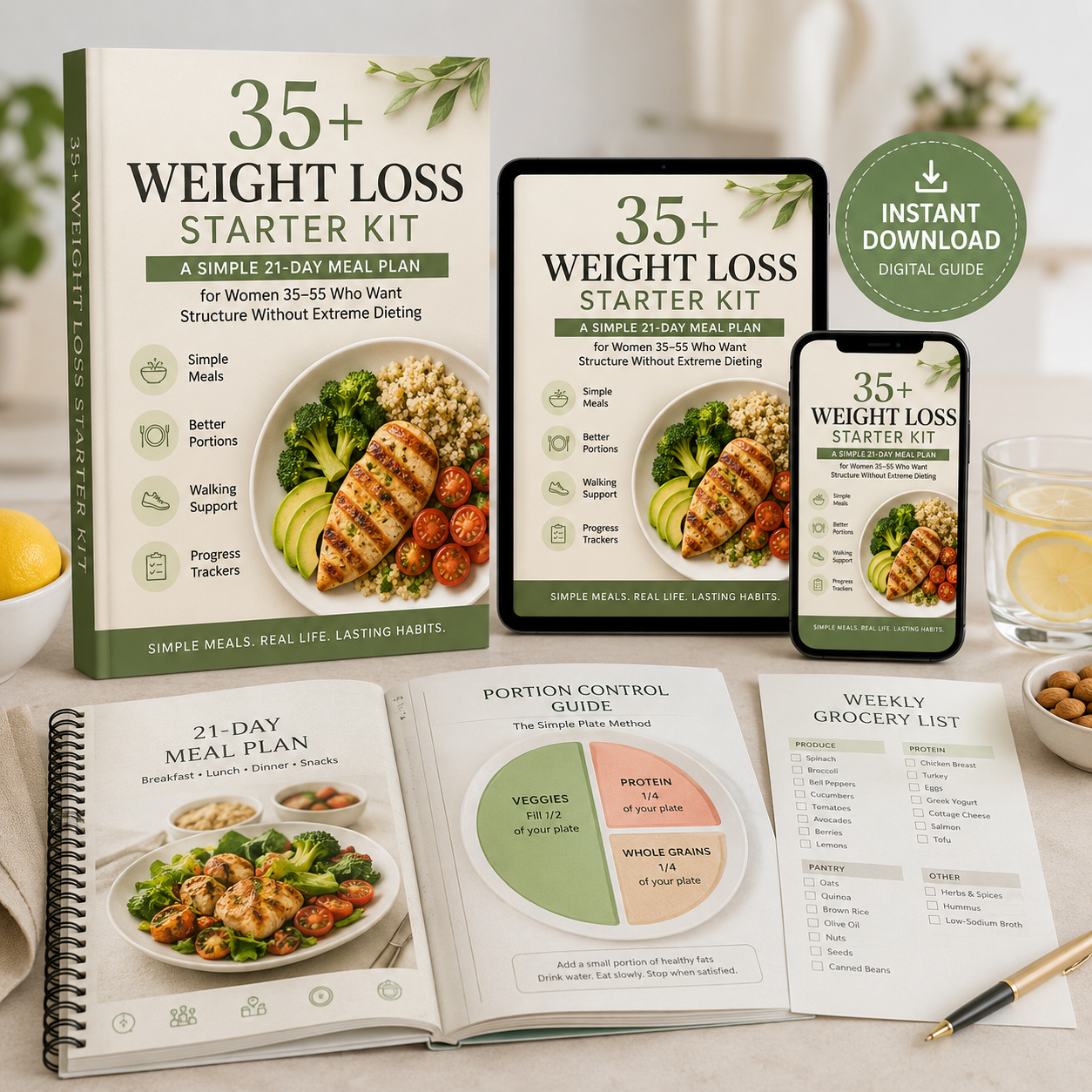 35+ Weight Loss Starter Kit | 21-Day Meal Plan for Women 35+