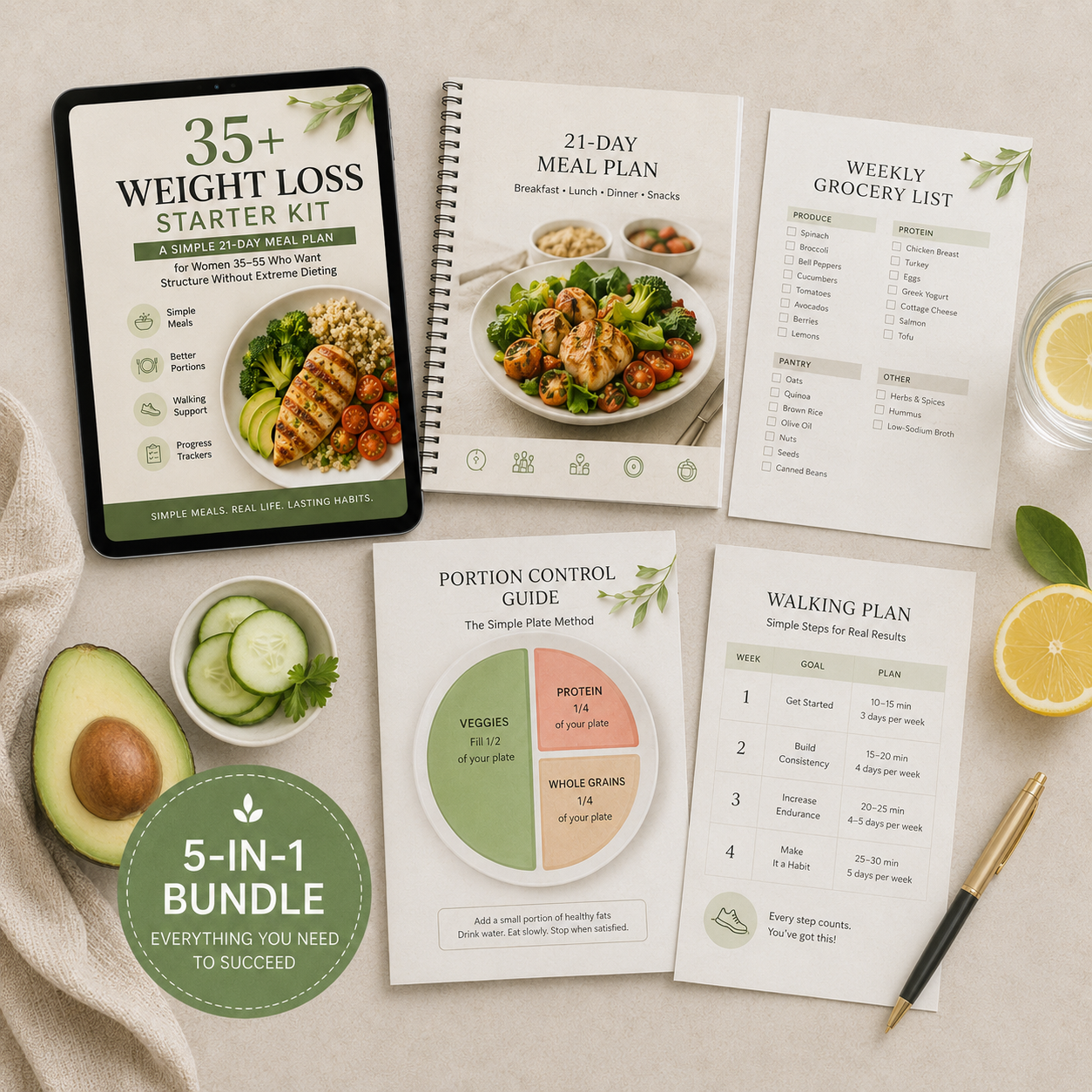 35+ Weight Loss Starter Kit | 21-Day Meal Plan for Women 35+